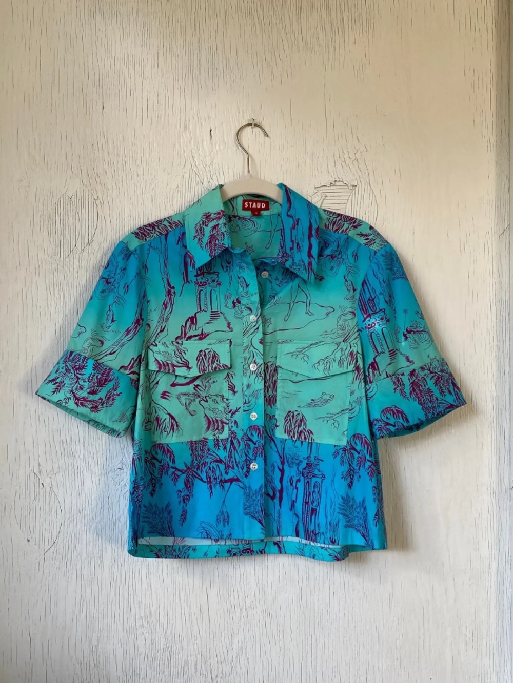 Staud mythological print top